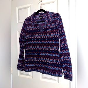 Patagonia women’s fleece snap collar pullover size L